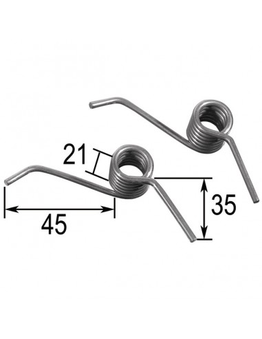 RESSORTS POUR LAME EMOUSSEUSE Ø 14 TYPE