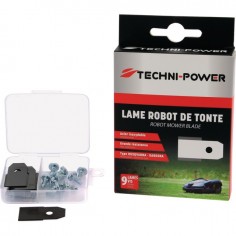 LAME ROBOT DE TONTE ACIER INOXYDABLE POUR HUSQVARNA GARDENA BLISTER DE 9 TECHNI-POWER