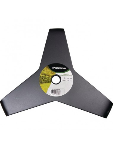 LAME DEBROUSSAILLEUSE RONCE 3 DENTS 300MM AL 20MM