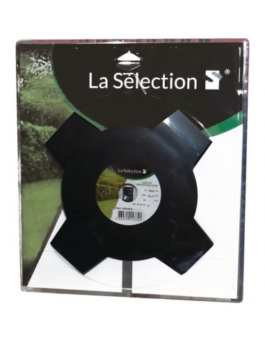 LAME DEBROUSSAILLEUSE HERBE DENSE 4 DENTS 230MM AL 25