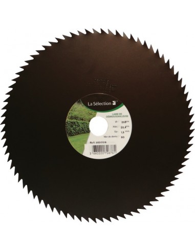 LAME DEBROUSSAILLEUSE 80 DENTS 250MM AL 25