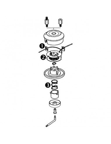 TETE 2 FILS POUR DEBROUSSAILLEUSE TAP'N'WORK DIA 130MM