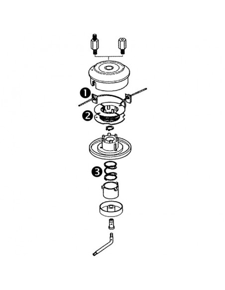 TETE 2 FILS POUR DEBROUSSAILLEUSE TAP'N'WORK DIA 130MM