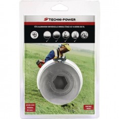 TETE DE DEBROUSSAILLEUSE MULTIFILS ALUMINIUM DOUBLE ETAGE TECHNI-POWER