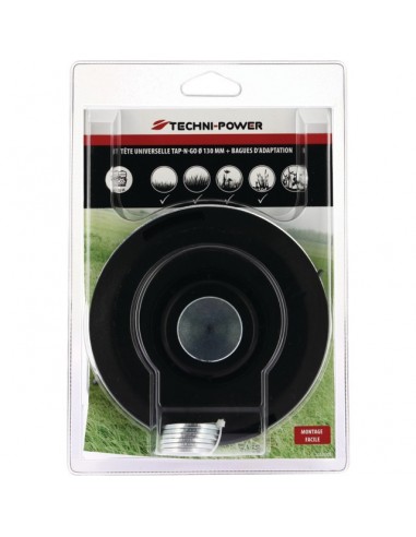 TETE UNIVERSELLE TAP-N-GO Ø 130 MM + BAGUE DE REDUCTION TECHNI-POWER