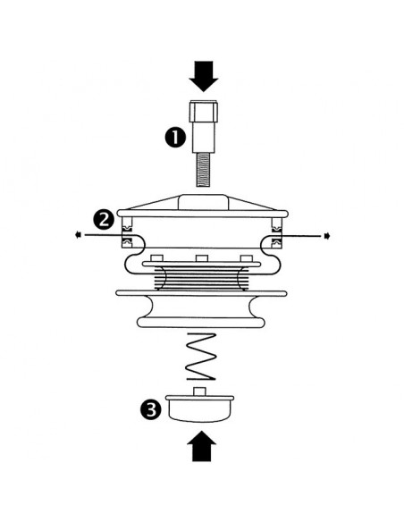 TETE MANUELLE SEMI-AUTO FEMELLE SANS INSERT