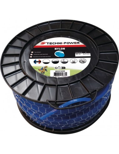 FIL DE DEBROUSSAILLEUSE HEXAGONAL NYLON Ø4