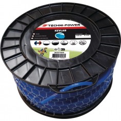 FIL DE DEBROUSSAILLEUSE HEXAGONAL KEVLAR Ø 4 MM 100M TECHNI-POWER