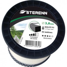 FIL DE DEBROUSSAILLEUSE CARRE STERENN Ø 3 MM 43M