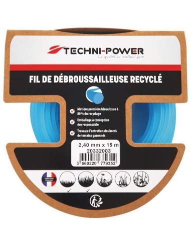 FIL DE DEBROUSSAILLEUSE ROND RECYCLE Ø 2