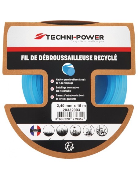 FIL DE DEBROUSSAILLEUSE ROND RECYCLE Ø 2