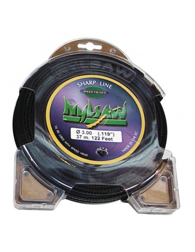 FIL DE DEBROUSSAILLEUSE DENTE NYLSAW Ø 3 MM 37M