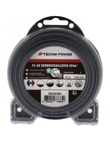 FIL DE DEBROUSSAILLEUSE ONDULE SP66 Ø 2
