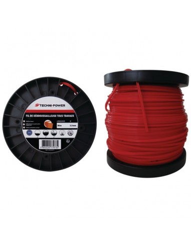 FIL DE DEBROUSSAILLEUSE CARRE Ø 3