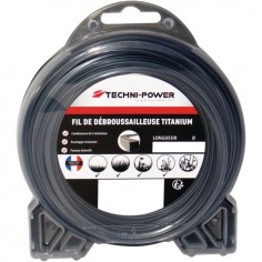 FIL DE DEBROUSSAILLEUSE CARRE DOUBLE PEAU TITANIUM Ø 3