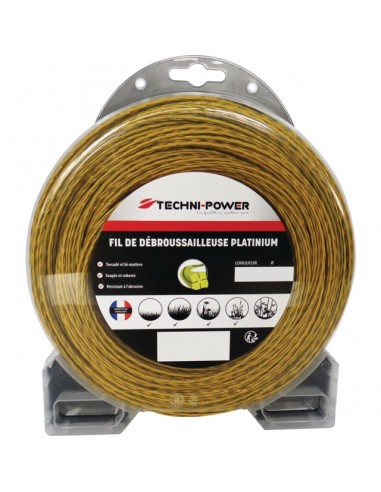 FIL DE DEBROUSSAILLEUSE TORSADE PLATINIUM Ø 3