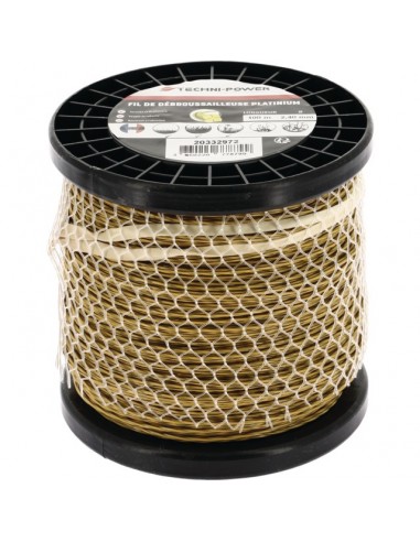 FIL DE DEBROUSSAILLEUSE TORSADE PLATINIUM Ø 2