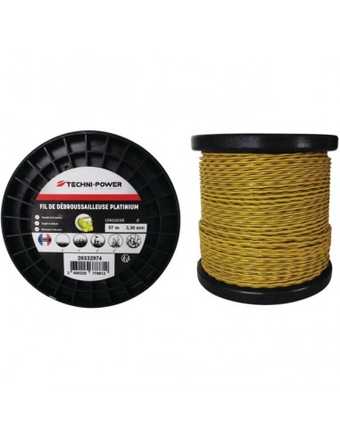 FIL DE DEBROUSSAILLEUSE TORSADE PLATINIUM Ø 3