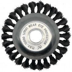 BROSSE DE DESHERBAGE METALLIQUE BRINS ACIER Ø 150 MM ALESAGE Ø 25