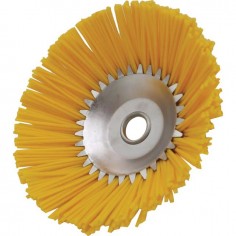 BROSSE DE DESHERBAGE METALLIQUE BRINS NYLON Ø 200 MM ALESAGE Ø 25 2