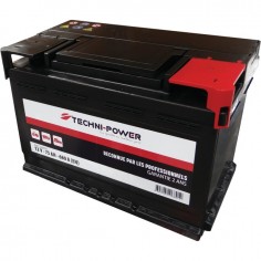 BATTERIE 12V 75AH 680A + A DROITE TECHNI-POWER