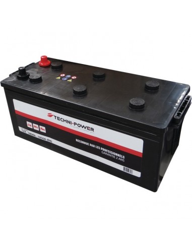 BATTERIE 12V 180AH 1050A + A GAUCHE SUR LA LARGEUR TECHNI-POWER