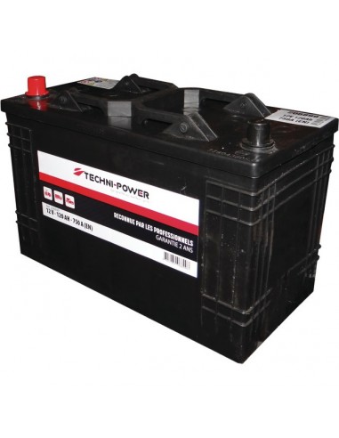 BATTERIE 12V 120AH 750A + A GAUCHE TECHNI-POWER