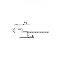 CABLE AVEC EMBOUT S DIAMETRE 1 2