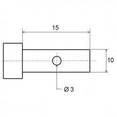 SERRE CABLE CYLINDRE PERCE Ø 3 MM LE SACHET DE 10 2
