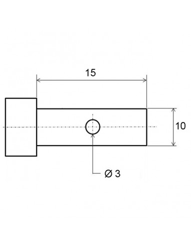 SERRE CABLE CYLINDRE PERCE Ø 3 MM LE SACHET DE 10