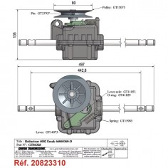 BOITIER DE TRACTION POUR EMAK (66060360 AR48-53) 2