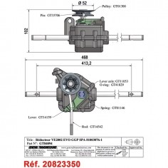 BOITIER DE TRACTION POUR CASTEL GARDEN (81003076/1) 2