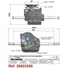 BOITIER DE TRACTION POUR CASTEL GARDEN (81003078/0) 2