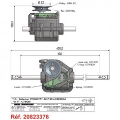 BOITIER DE TRACTION POUR CASTEL GARDEN (81003091/0) 2