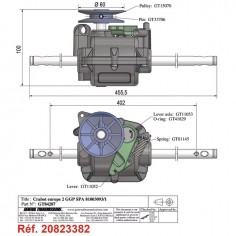 BOITIER DE TRACTION POUR CASTEL GARDEN (81003093/1) 2