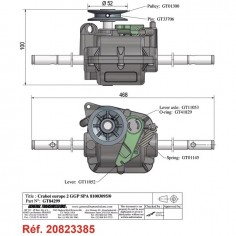 BOITIER DE TRACTION POUR CASTEL GARDEN (81003095/0) 2