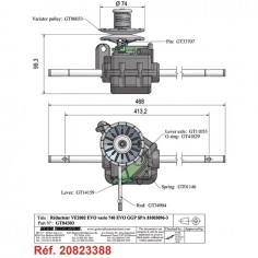 BOITIER DE TRACTION POUR CASTEL GARDEN (81003096/3) 2
