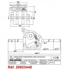 BOITIER DE TRACTION POUR HONDA (20001VH38522) 2