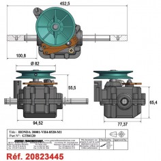 BOITIER DE TRACTION POUR HONDA (20001VH4852) 2