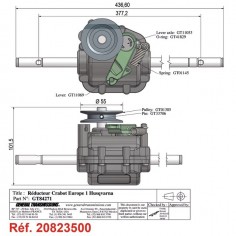 BOITIER DE TRACTION POUR MC CULLOCH (5312131-87) 2