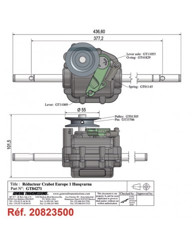 BOITIER DE TRACTION POUR MC CULLOCH (5312131-87)