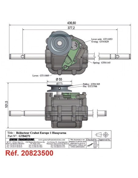 BOITIER DE TRACTION POUR MC CULLOCH (5312131-87)