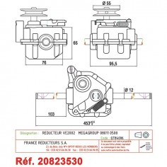 BOITIER DE TRACTION POUR MEGAGROUP (080110500) 2