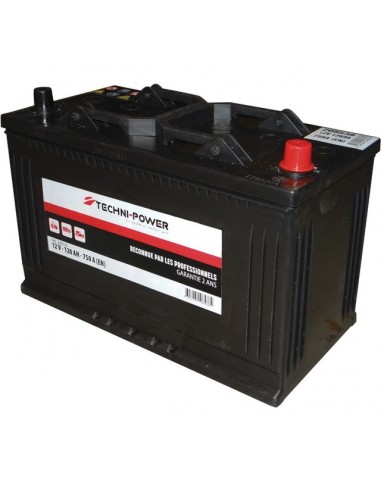 BATTERIE 12V 120AH 750A + A DROITE TECHNI-POWER TALON