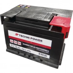 BATTERIE 12V 62AH 540A + A DROITE TECHNI-POWER