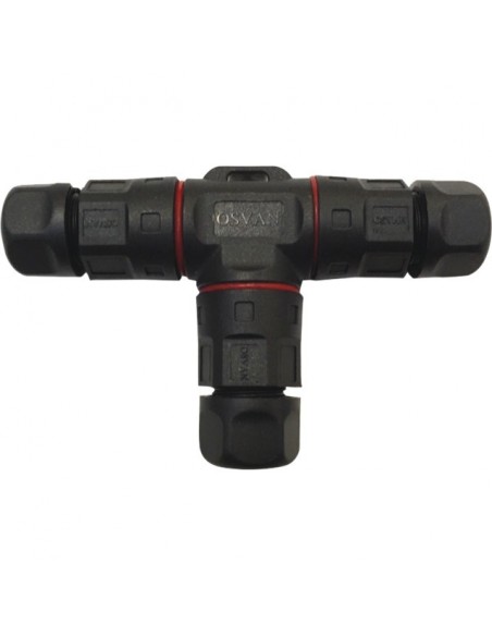 CONNECTEUR ETANCHE EN T POUR CABLE 1