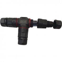 CONNECTEUR ETANCHE EN T POUR CABLE 1 2