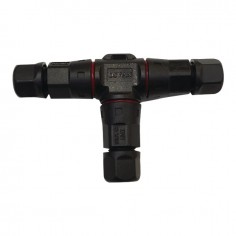 CONNECTEUR ETANCHE EN T POUR CABLE 1 MM2 DE ROBOT DE TONTE