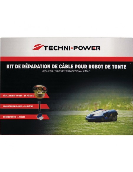 7MM 50M AVEC 6 CONNECTEURS SCOTCHLOCK ET 50 CLOUS PLASTIQUES