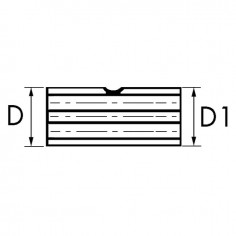 MANCHON A SOUDER MALE 6C 13/8 FEMELLE 6C 11/8 LG 47 2